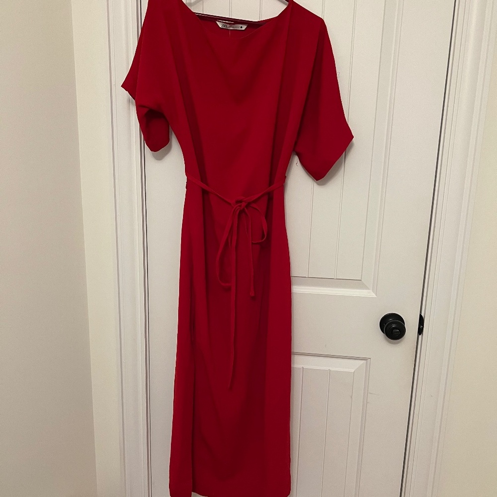 Zara red dress NWOT